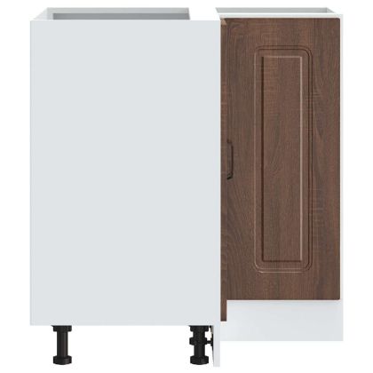 Кухненски ъглов шкаф, "Kalmar", кафяв дъб, инженерно дърво