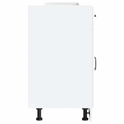 Кухненски шкаф, "Kalmar", бял, инженерно дърво