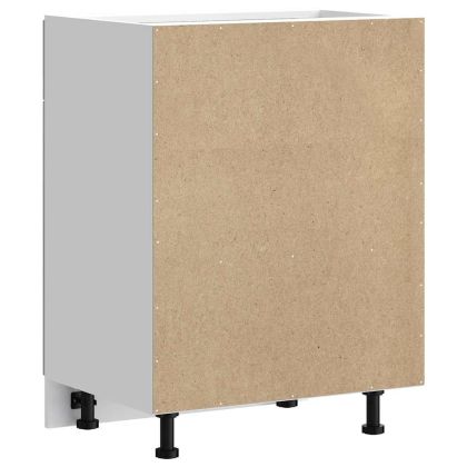 Кухненски шкаф, "Kalmar", бетонно сив, инженерно дърво