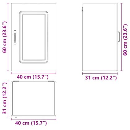 Кухненски стенен шкаф, Kalmar, дъб артизан, инженерно дърво