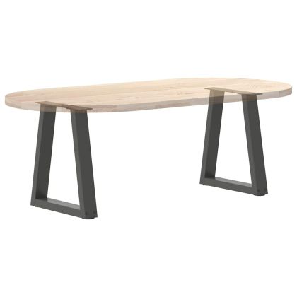 Крака за масичка за кафе, V-образна, 2 бр., антрацит, 28 x (42-43,3) см, стомана