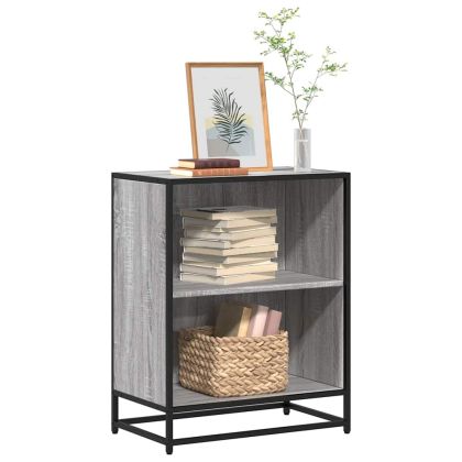 Шкаф за книги Grey Sonoma 60x35x76 cm Инженерна дървесина