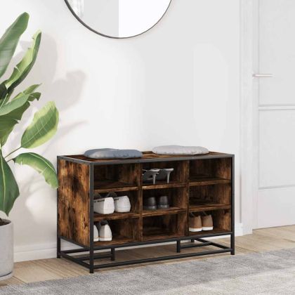 Пейка за обувки опушен дъб Изработена дървесина и метал