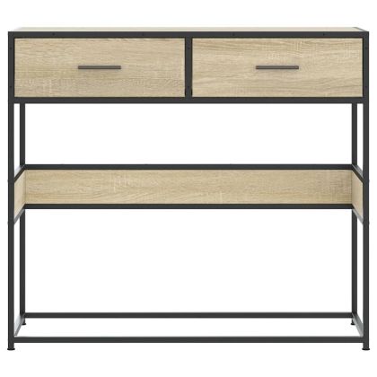 Конзолна маса, дъб сонома, 90x35x80 см, инженерно дърво