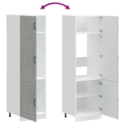 Кухненски шкаф, Kalmar, бетонно сив, инженерно дърво