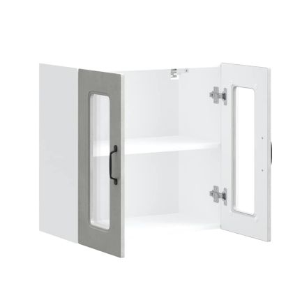 Кухненски стенен шкаф с стъклена врата, Kalmar, инженерно дърво