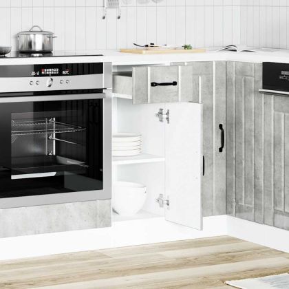 Кухненски шкаф Lucca, бетонно сив, инженерно дърво