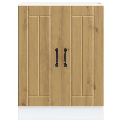 Шкаф за мивка, Lucca, дъб артизан, инженерно дърво