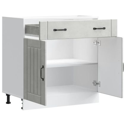 Кухненски шкаф Lucca, бетонно сив, инженерно дърво