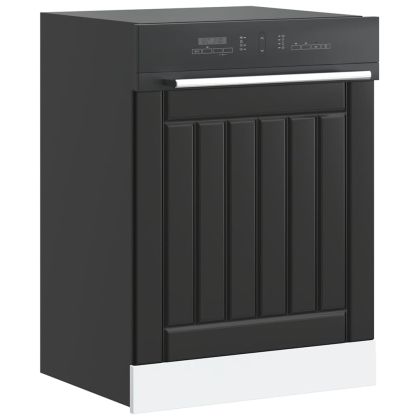 Панел за миялна машина, Lucca, черен, инженерно дърво