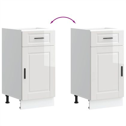 Кухненски шкаф Porto, бял гланц, инженерно дърво