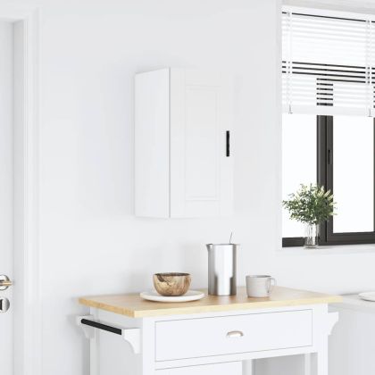 Кухненски стенен шкаф Porto, бял, инженерно дърво