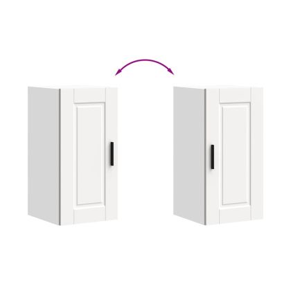 Кухненски стенен шкаф Porto, бял, инженерно дърво