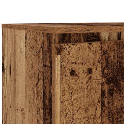 ТВ шкаф с LED осветление, 140x40x36 см, инженерно дърво