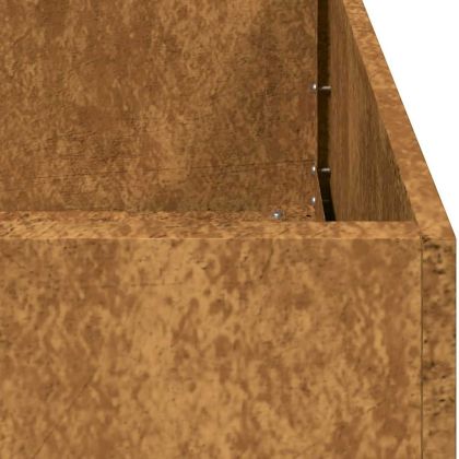 Кашпа, ръждива, 40x40x80 см, патинираща стомана