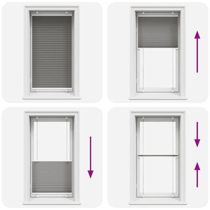 Плисирана щора Антрацит 80x150 cm Ширина на плата 79,4 cm