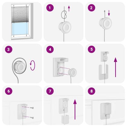 Плисирана щора Светло сиво 110x200 cm Ширина на плата 109,4 cm