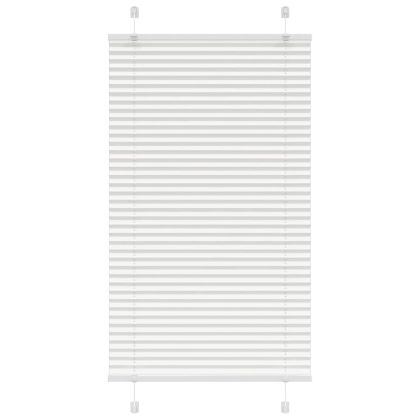 Плисирана щора Бяла 75x150 cm Ширина на плата 74,4 cm Полиестер