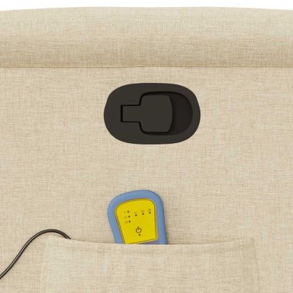 Масажен наклоняем стол, кремав, текстил