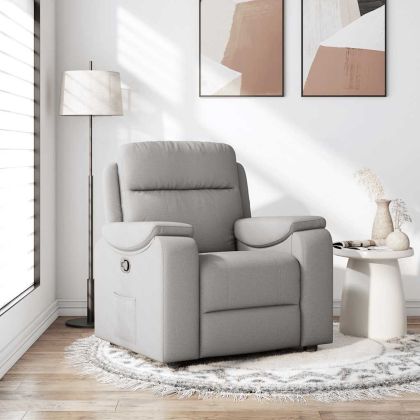 Recliner Chair Cloud Grey Fabric