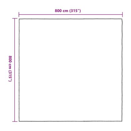 Прозрачен брезент с капси 8x8 m Полиетилен