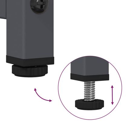 ТВ шкаф Антрацит 68x39x60,5 cm Студено валцувана стомана