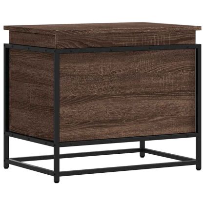 Кутия за съхранение, кафяв дъб, 60x40x51,5 см, инженерно дърво