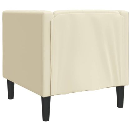 Честърфийлд диван стол Крем kunstnahast