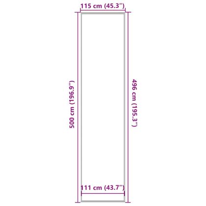 Изтривалка, сива, 115x500 см