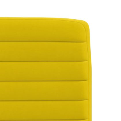 Трапезни столове, 4 бр, жълти, кадифе