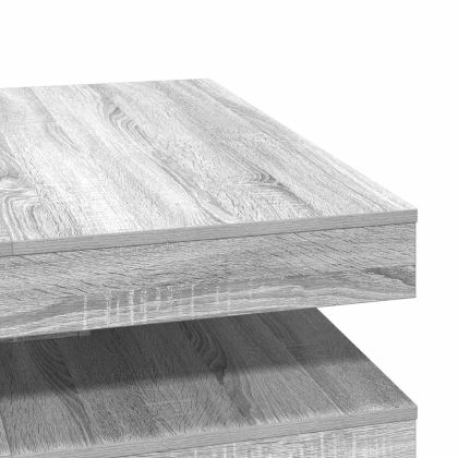 Маса за кафе въртяща се на 360 градуса сива Sonoma 90x90x34,5cm