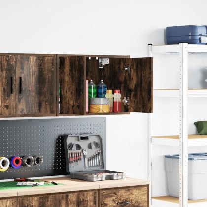 гараж стенен шкаф опушен дъб инженерна дървесина