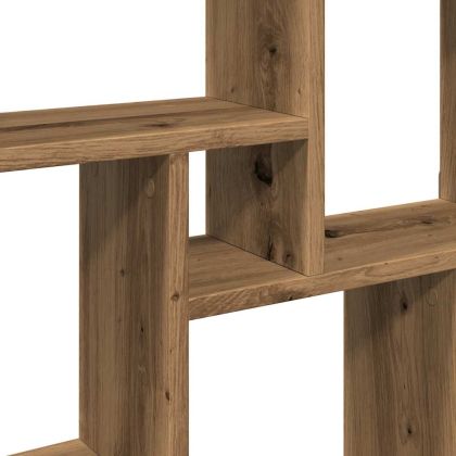 Стенен кубичен рафт, дъб артизан 78x15x93см Инженерна дървесина