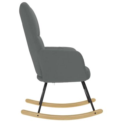 Люлеещ стол, тъмносив, текстил