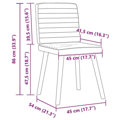 Трапезни столове, 6 бр, светлосиви, плат