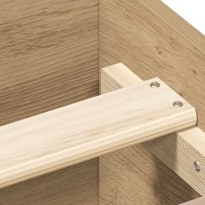 Рамка за легло без матрак дъб артизан 135x190см инженерно дърво