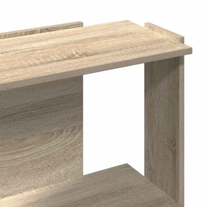 Библиотека 3 рафта сонома дъб 60x30x80 см инженерно дърво