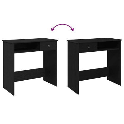 Бюро, черно, 80x40x75 см, ПДЧ