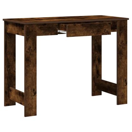 Бюро, опушен дъб, 100x45x75 см, инженерно дърво