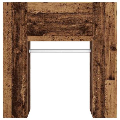 Шкаф за коридор от старо дърво 97,5x37x99cm Инженерна дървесина