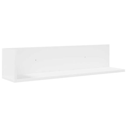 стенни рафтове 2 бр. бели 75x16,5x16,5 см