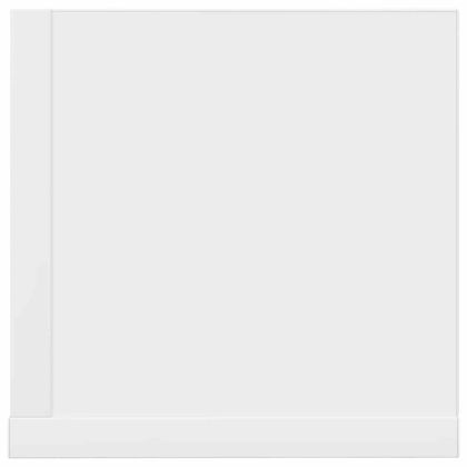 стенни рафтове 2 бр. бели 75x16,5x16,5 см