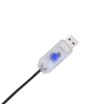 Коледни светлини Star Silhouette 80 светодиода топло бяло