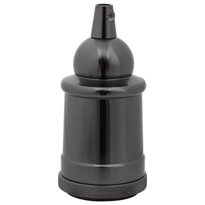 Лампи 2 бр. лъскави черни E27