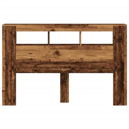 LED табла за глава Старо дърво Инженерна дървесина