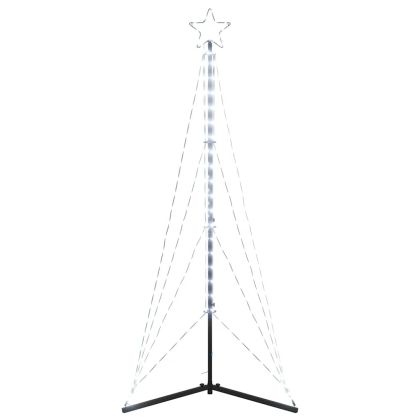 LED коледна елха 363 светодиода студено бяло 182 см