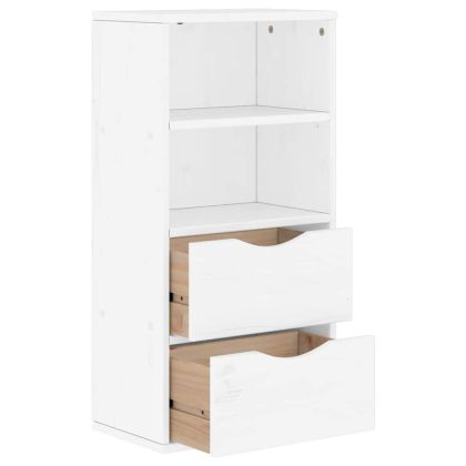 Страничен шкаф с чекмеджета ODDA White 40x24x79 cm