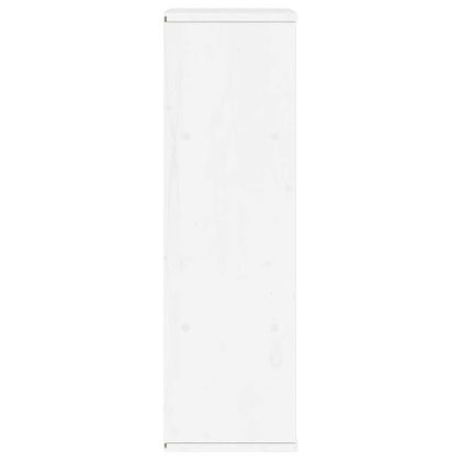 Страничен шкаф ODDA White 40x24x79 cm Масивна дървесина Бор