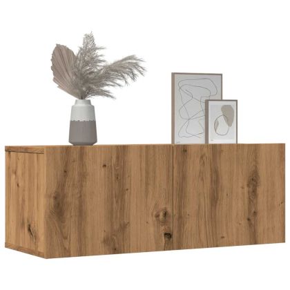 Комплект от 2части за стенен монтаж на телевизор Артизийски дъб