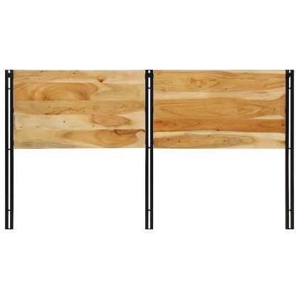 Табла за глава 180 cm от масивна дървесина акация и желязо